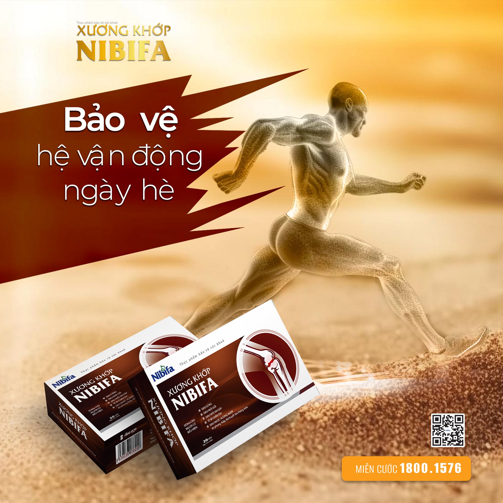 Xương Khớp Nibifa - bảo vệ hệ vận động ngày hè